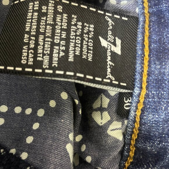 Seven for All Man Kind the Straight Leg Women's Dark Wash Jeans 30! - Picture 6 of 6